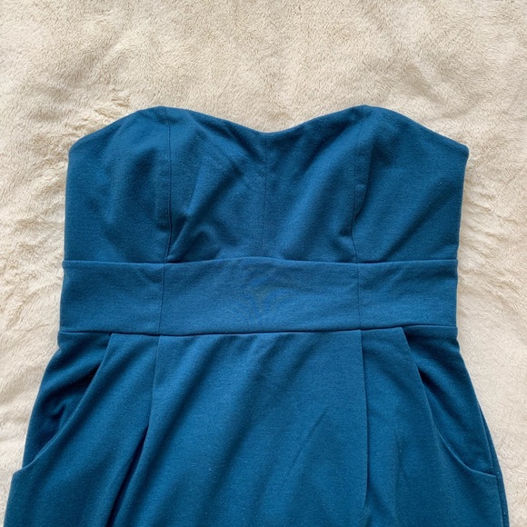 LC Lauren Conrad Teal Strapless Dress - Picture 2 of 5